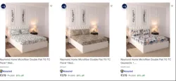 Bedsheets at minimum 81% Discount
