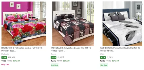 Image of Bedsheets Starting @ ₹125