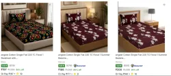 Bedsheets Starting at ₹186