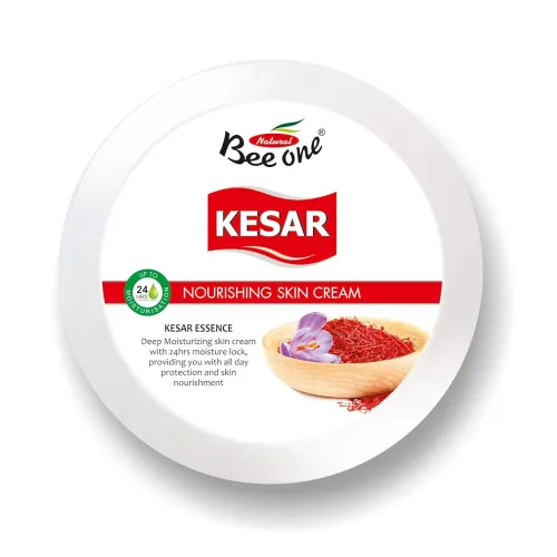 Image of Bee One Kesar Massage Cream 800ml for Face & Body | Deep Nourishment and Instant Hydration | Suitable for all Skin Types