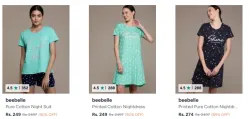 Beebelle Women Night Dress Upto 90% Off