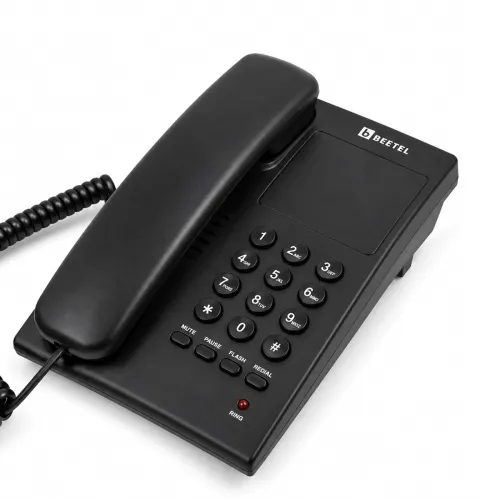 Image of Beetel G10 Black Corded Landline Telephone Set