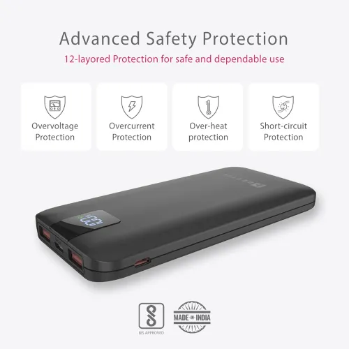 Image of Beetel Volte Series PB10 10000mAh Power Bank 22.5W Fast Charging | Triple Output QC3.0, PD3.0 & PPS |