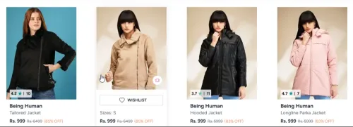 Image of Being Human jacket up to 85% Discount 