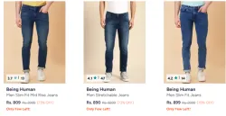 Being Human Men Jeans Minimum 70% Discount