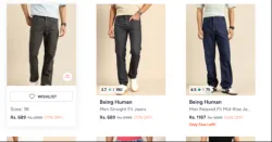 Being Human Mens Jeans Upto 80% OFF