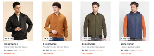 Image of Being Human Men's Jackets upto 74% Discount
