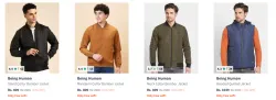 Being Human Mens Jackets upto 74% Discount