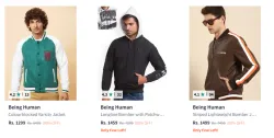 Being Human Mens Jackets upto 80% Discount