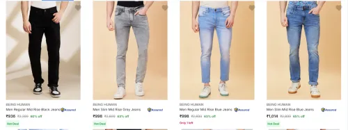 Image of Being Human Men's Jeans upto 67% Discount