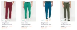 Being Human Mens Trackpants at minimum 70% Discount