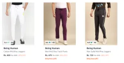 Being Human Mens Trackpants upto 80% Discount