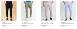 Being Human Mens Trousers upto 76% Discount