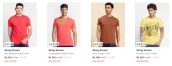 Being Human Mens T-shirts at minimum 70% Discount