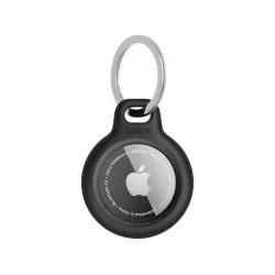 Belkin Apple AirTag Secure Holder with Key Ring - Durable, Scratch-Resistant Case with Open Face & Raised Edges - Protec
