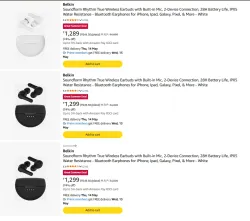 Belkin Earbuds at minimum 60% Discount 