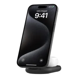 Belkin MagSafe Qi2 Wireless Charger | 2-in-1 Magnetic Foldable 15W