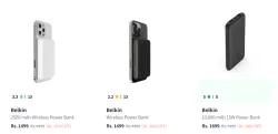 Belkin Power Banks at minimum 50% Discount