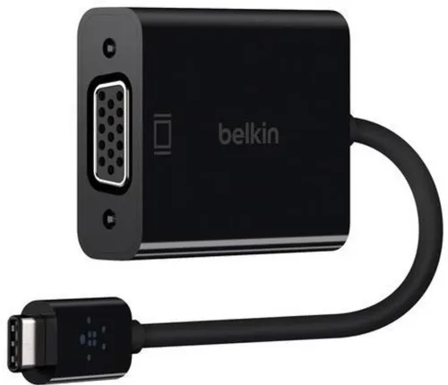 Image of BELKIN Belkin USB-C to VGA Adapter USB Adapter (Black)