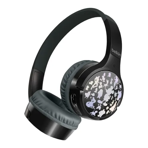 Image of Belkin X Disney, Special Disney 100 Mickey & Friends Edition, Safe Wireless On Ear Kids Headphones with Mic, 30 Hours Pl