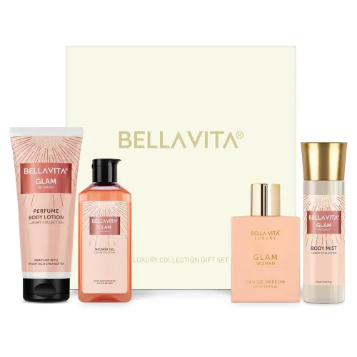 Image of Bella Vita Luxury Glam Woman Gift Set with Shower Gel 250 Ml for Deep Cleansing