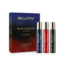 Bella Vita Luxury Mood Collection Gift Set 3x15ML | Perfume for Man | Valentine Gift for Boyfriend | Gift for Man | Long Lasting EDP | Alpha, Fantasy & Magnetic | Fruity, Woody Premium Fragr...