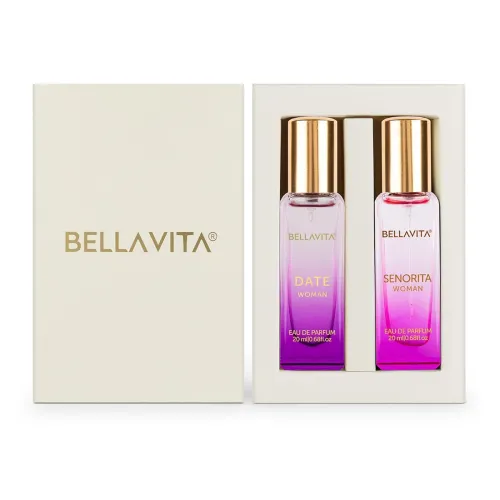 Image of Bella Vita Luxury Date & Senorita Women Long Lasting Perfume 2x20ml 