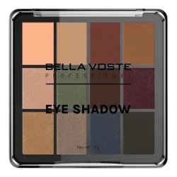 Bella Voste Professional Eyeshadow - 12 in 1 Mesmerizing Colors Palette | Nude, Matte, Shimmer | Rich Colour 
