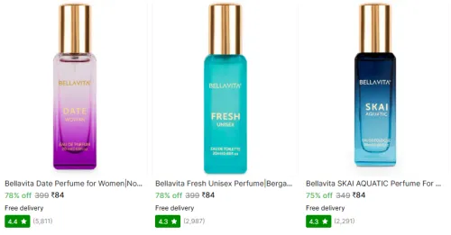 Image of Bellavita Brand Perfume @ Start ₹84