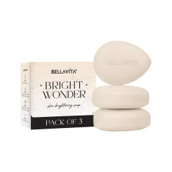 BELLAVITA Bright Wonder Brightening soap | Dark Spot & Pigmentation reduction | Kojic acid & mango butter | Paraben free