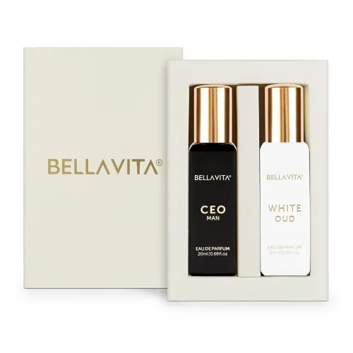 Image of BELLAVITA CEO MAN and WHITE OUD Unisex Perfume 2x20ml 