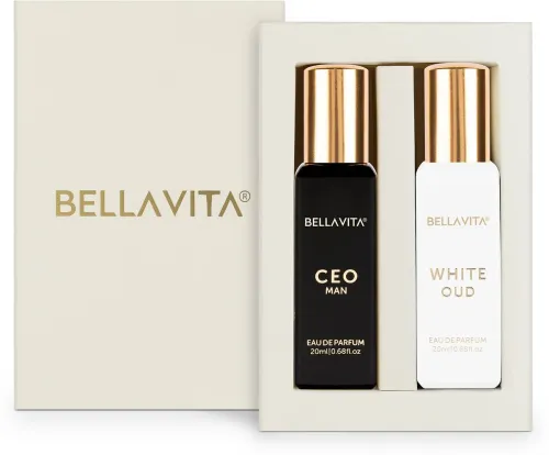 Image of BELLAVITA CEO Man & White Oud perfume combo, Eau de Parfum, 40ml pack of 2