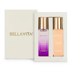 BELLAVITA Date & Glam Women Long Lasting | Perfume for Woman | Gifts for Woman | EDP 2x20ml | Floral, Fruity, Citrusy & 