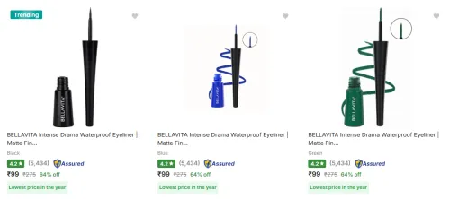 Image of Bellavita Eyeliner @ ₹99