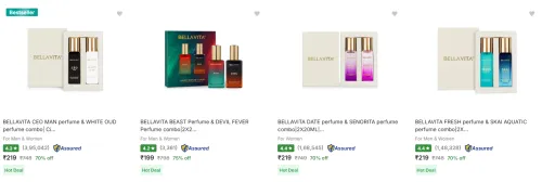Image of BELLAVITA Fragrances upto 75% Discount