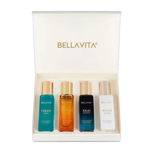 Image of BELLAVITA Luxury Unisex Perfume Gift Set - 4x20 ML Eau de Parfum - 80 ml
