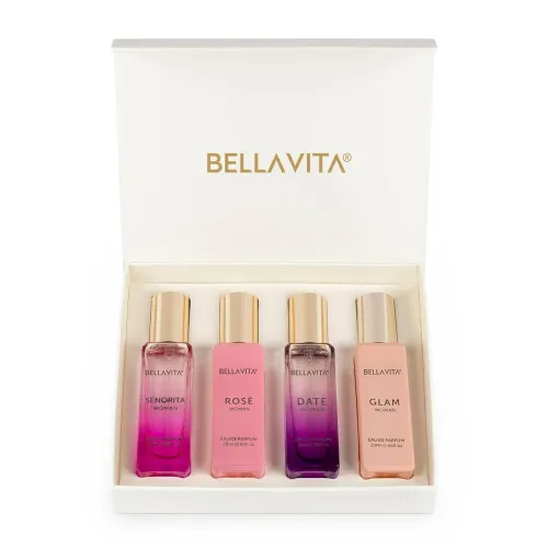 Image of Bella Vita Luxury | Perfume Gift Set for Women 4x20ml | Gifts for Woman | Perfume for Woman | Date, Senorita, Glam, Rose