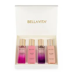 Bella Vita Luxury | Perfume Gift Set for Women 4x20ml | Gifts for Woman | Perfume for Woman | Date, Senorita, Glam, Rose