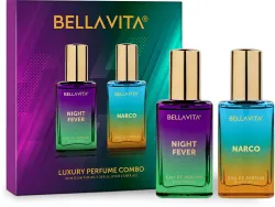 BELLAVITA NARCO Perfume & NIGHT FEVER Perfume combo|2X20ML|With Citrusy & Woody Notes|
