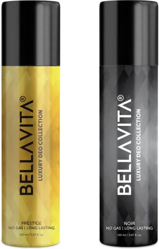 Image of Bellavita Noir & Prestige Deo Parfum Combo|2x150ml