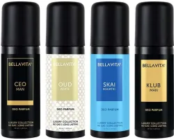 BELLAVITA organic Deo Parfum Travel-Size Gift Set | 4x50 ml 
