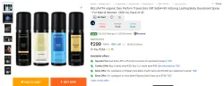 BELLAVITA organic Deo Parfum Travel-Size Gift Set (200 ml, Pack of 4)