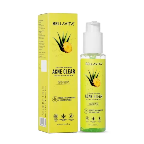 Image of BELLAVITA Salicylic Acid & Niacinamide Anti-Acne Face Wash 