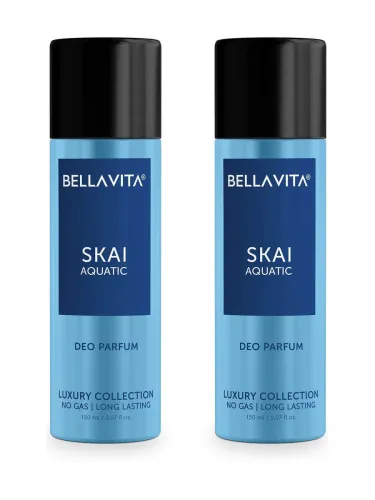Image of BELLAVITA SKAI Aquatic Body Parfum Deo Combo (300 ml, Pack of 2)