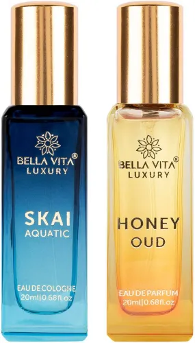 Image of BELLAVITA SKAI AQUATIC & HONEY OUD perfume combo