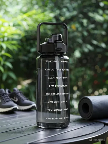 Image of BELLERBIRD Motivational bottle 2000ml Black 
