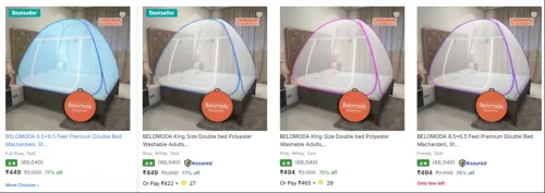 Image of Belomoda Mosquito Nets Upto 83% Discount
