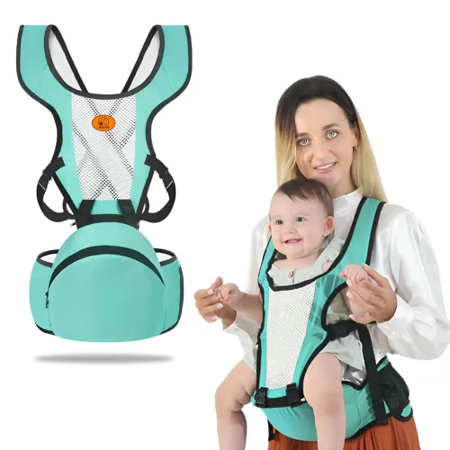 Image of Bembika Baby Carrier Newborn to Toddler with Hip Seat Multiple Positions Infant
