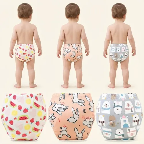 Image of Bembika Cotton Reusable Baby Training Pants (L Size For 18-24 Months Pack Of 3)