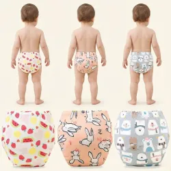 Bembika Baby Training Pant Soft Cotton Reusable Potty Training Pants For Kids Leak-Resistant, Padded Underwear For Babies To Support Diaper Free Transition (L Size For 18-24 Months Pack Of 3)